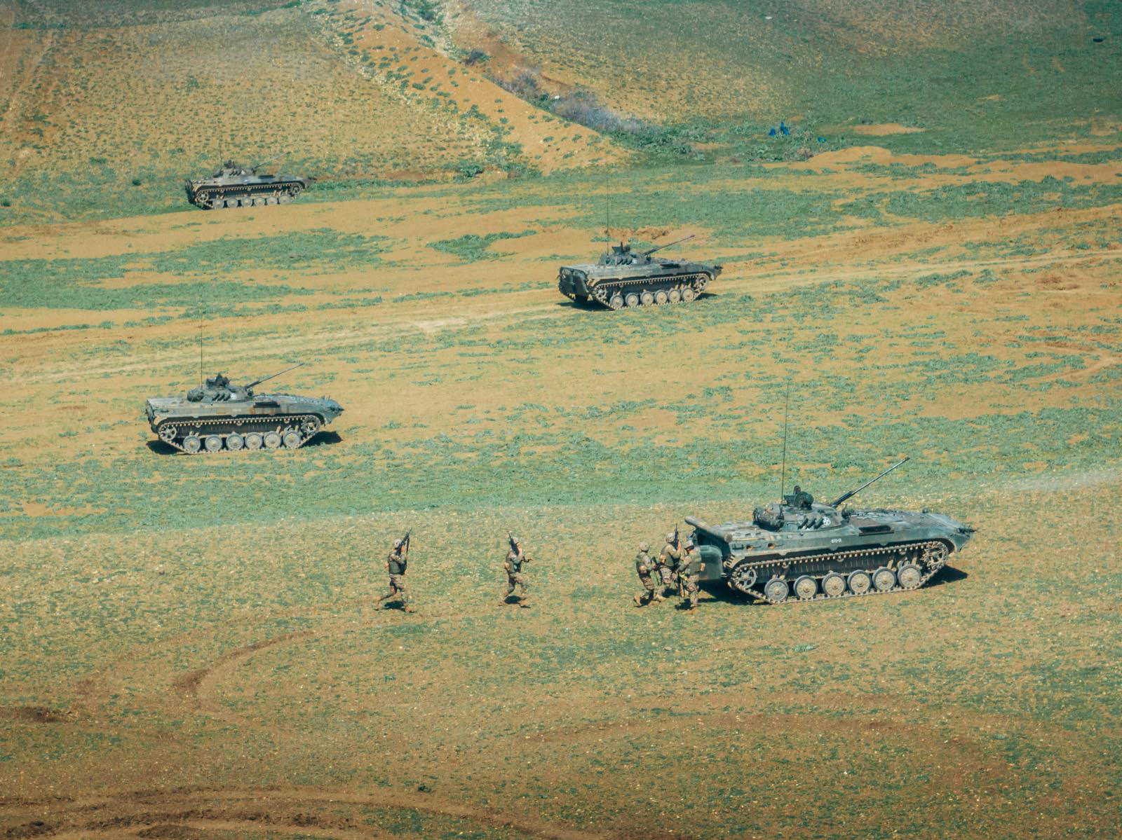 საველე წვრთნები საბრძოლო სროლით დასრულდა