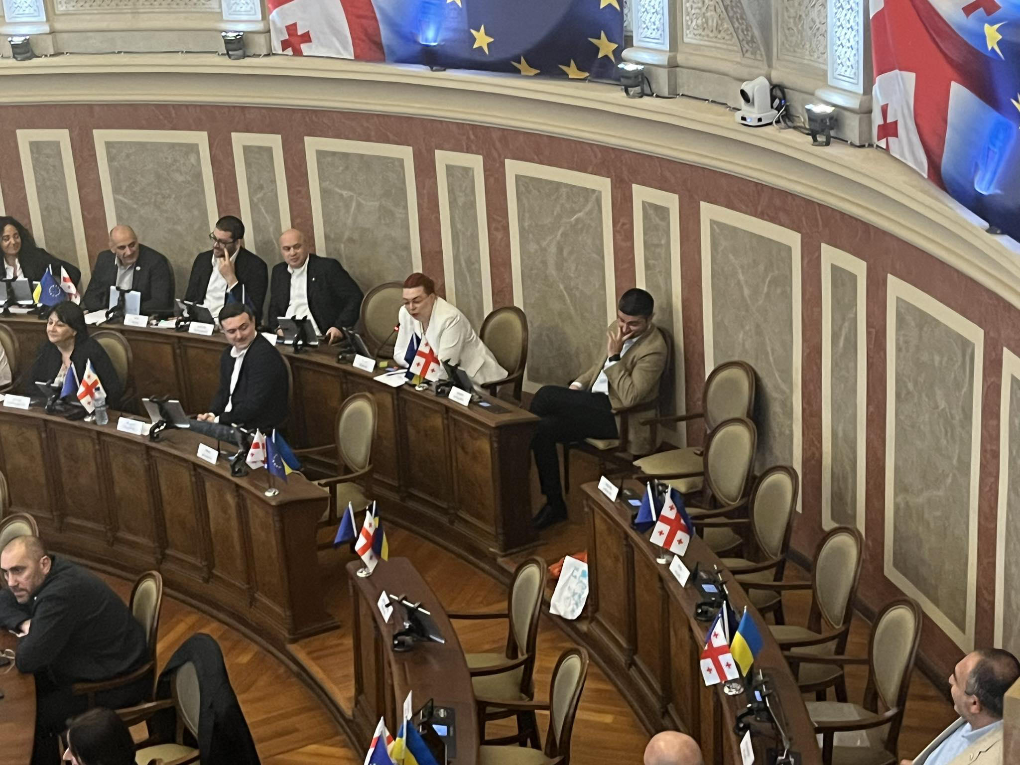 პარტია „ანა დოლიძე - ხალხისთვის“ წევრმა, ნინო წულაძემ საკრებულოში კარტოფილი და ხახვი მიიტანა