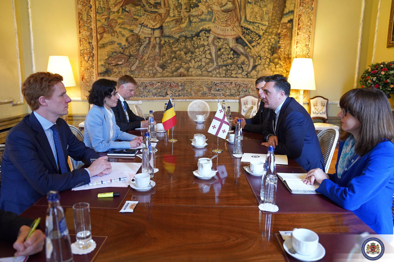 ილია დარჩიაშვილმა ბელგიელ კოლეგასთან შეხვედრა გამართა