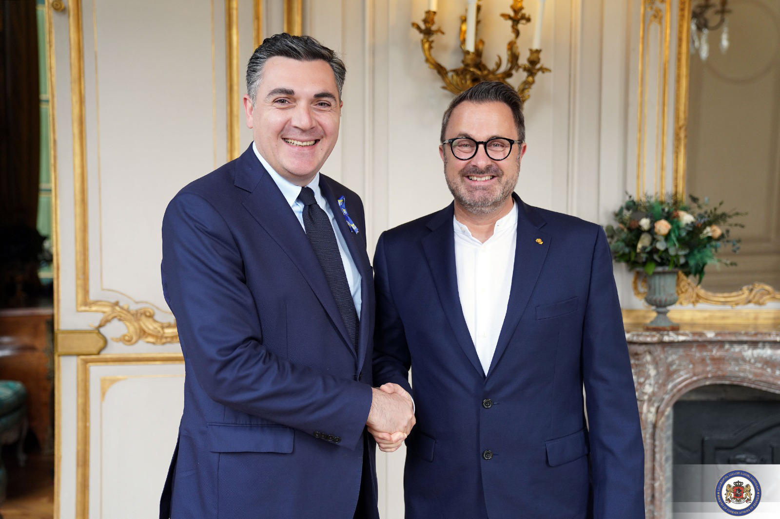 ილია დარჩიაშვილი ლუქსემბურგელ კოლეგას შეხვდა