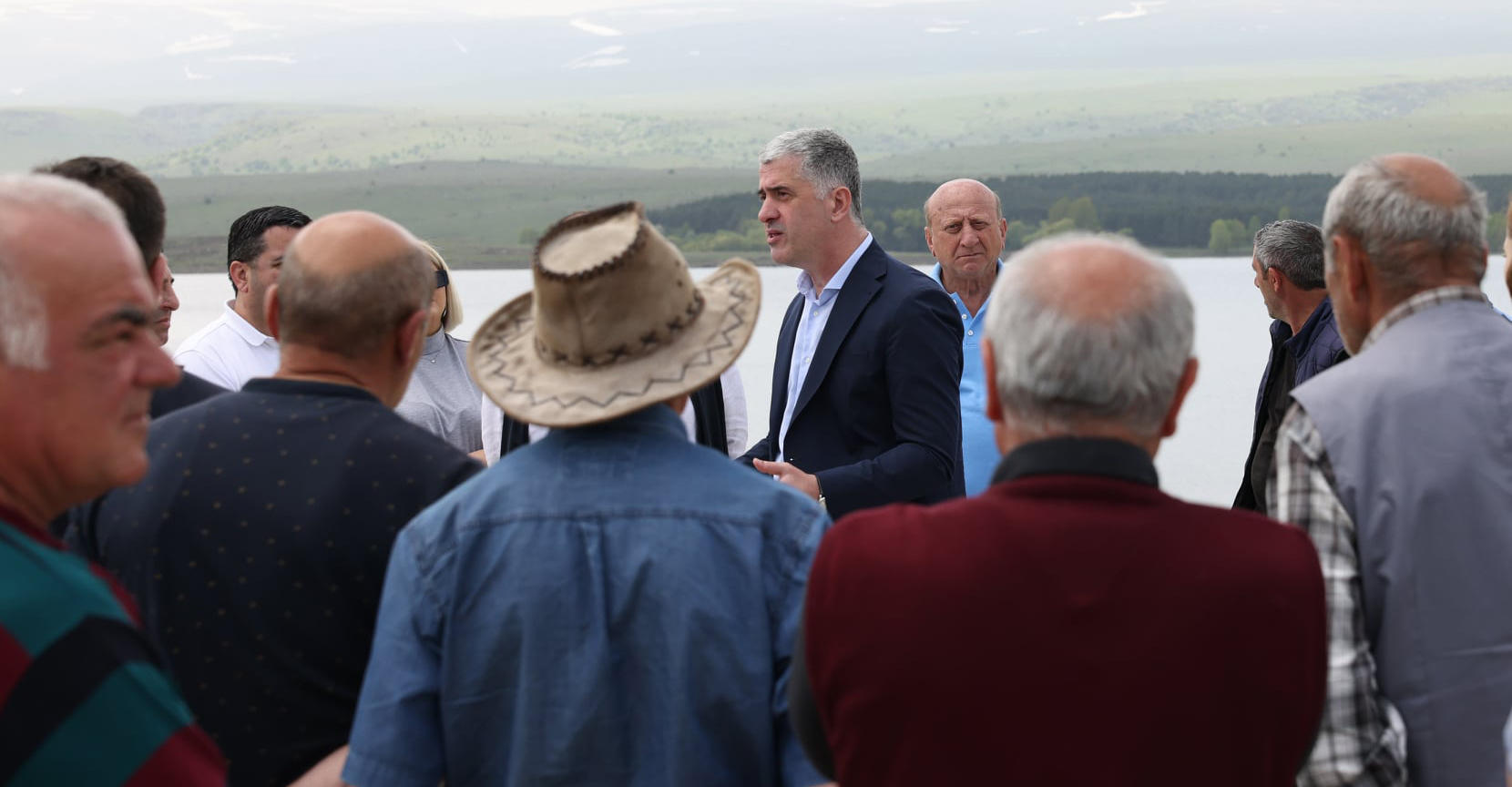 ოთარ შამუგია იაყუბლოს წყალსაცავზე სარეაბილიტაციო სამუშაოებს გაეცნო