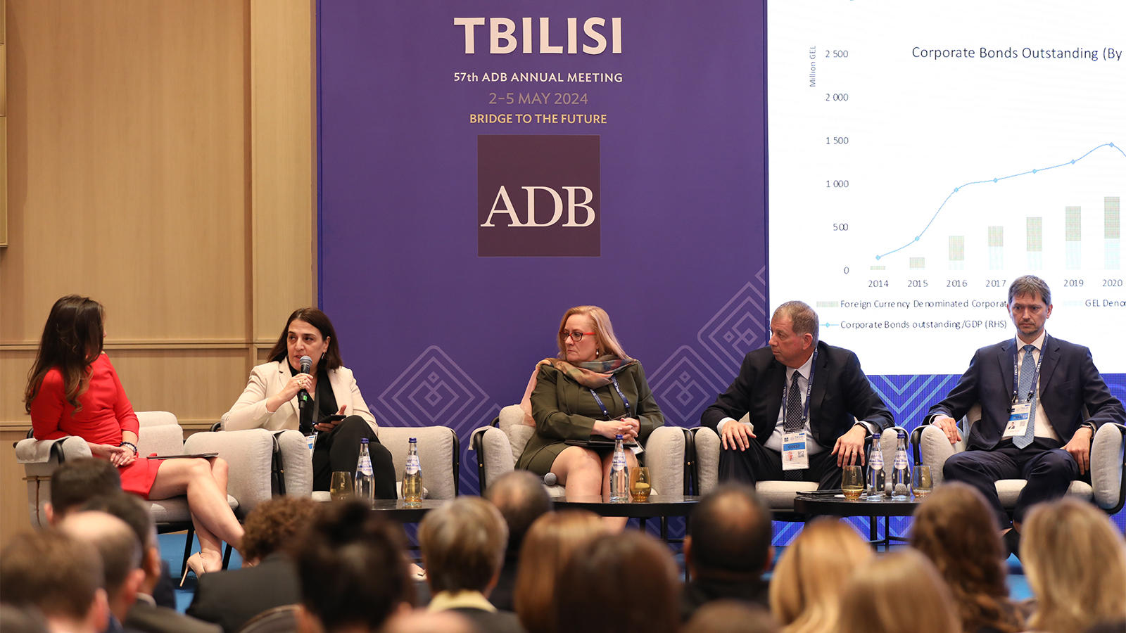 ეკატერინე მიქაბაძემ ADB-ის 57-ე ყოველწლიური შეხვედრის ფარგლებში გამართულ დისკუსიაში მიიღო მონაწილეობა