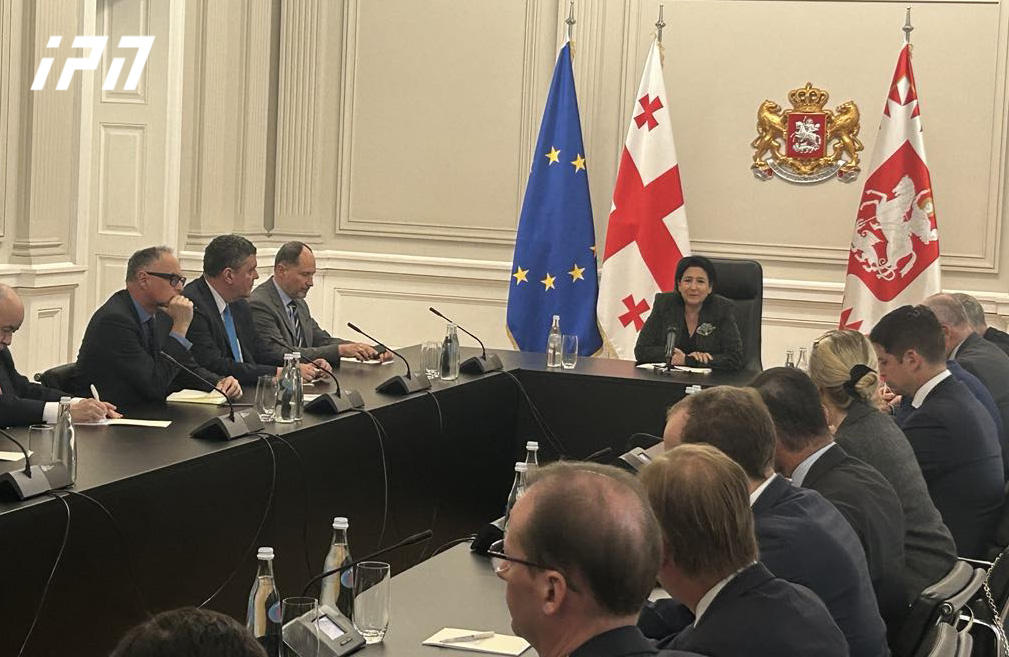 სალომე ზურაბიშვილი საქართველოში ევროკავშირის წევრი ქვეყნების ელჩებს ხვდება