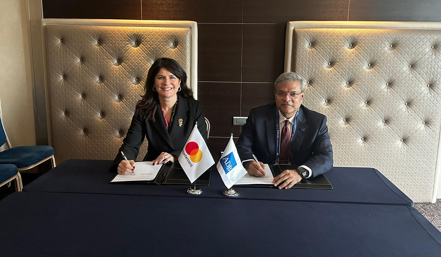 ADB-მ და Mastercard-მა ფინანსური ინკლუზიისა და ციფრული ინოვაციების გასაუმჯობესებლად ურთიერთგაგების მემორანდუმს მოაწერეს ხელი