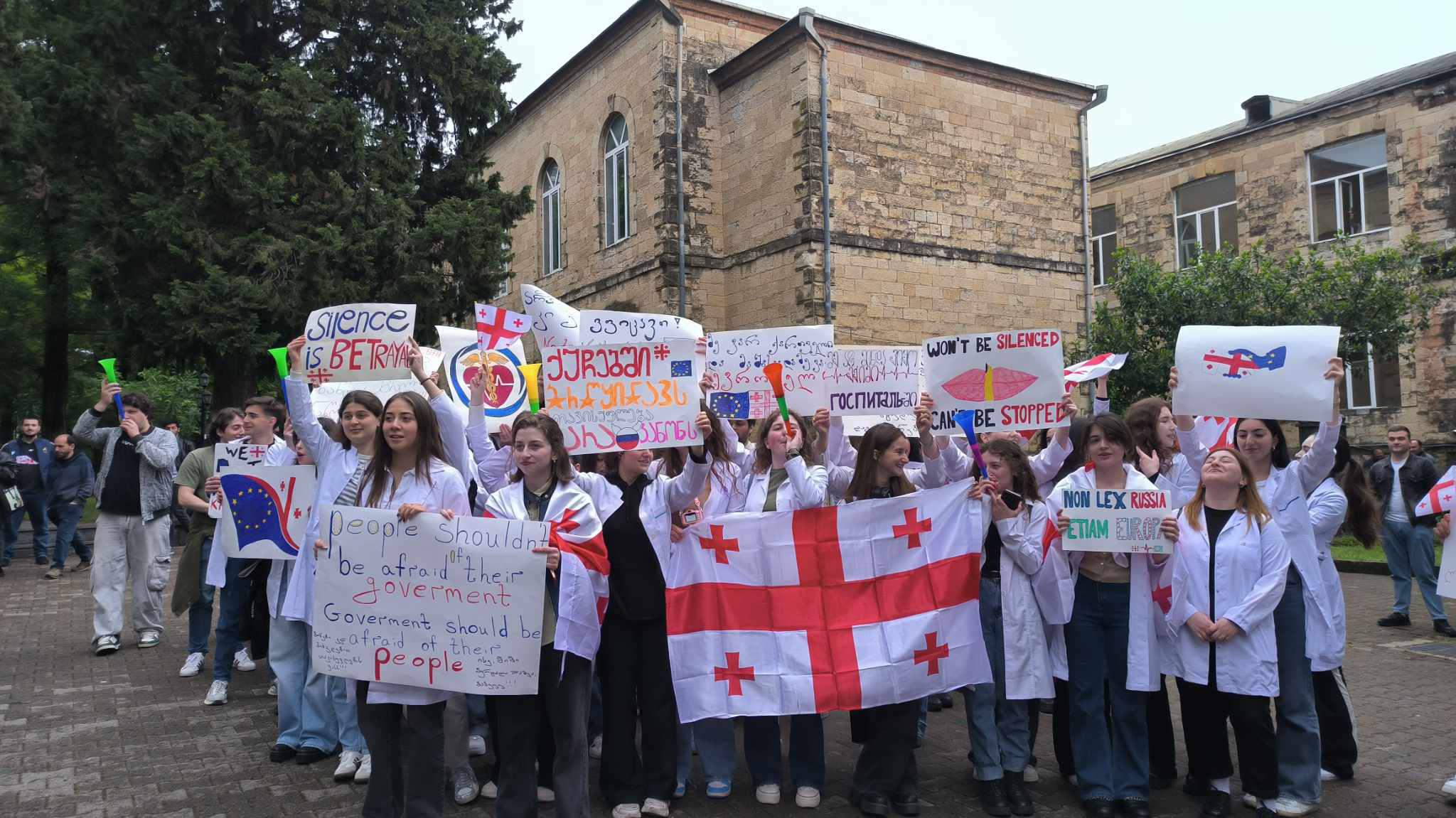 ქუთაისის აკაკი წერეთლის სახელმწიფო უნივერსიტეტში სტუდენტების პროტესტი გრძელდება