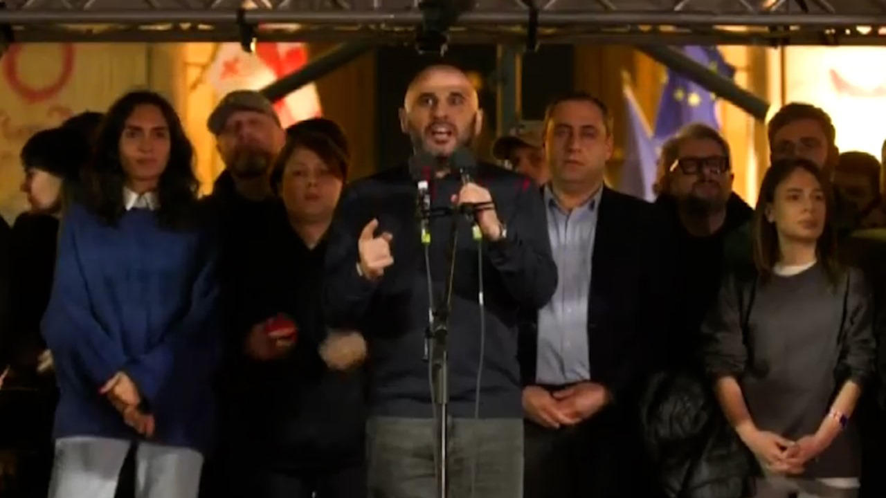 ლევან ხაბეიშვილი აქციაზე - აღარაფერი ეშველება რუსული რეჟიმის დასრულების დასაწყისს