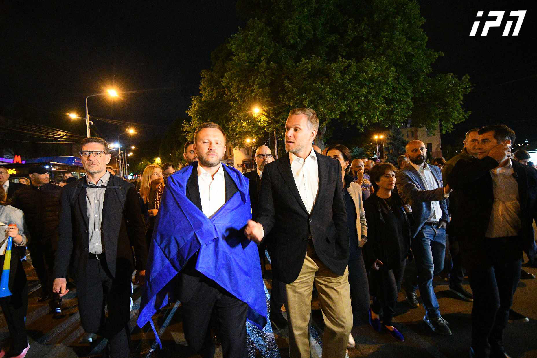 Foreign Ministers of Latvia, Estonia, Iceland and Lithuania arrive at Rustaveli Avenue
