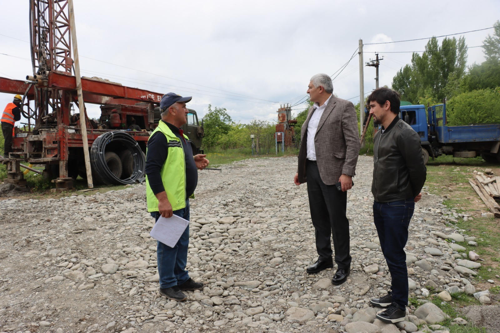 ვლადიმერ ხინჩეგაშვილმა ინფრასტრუქტურული სამუშაოები დაათვალიერა