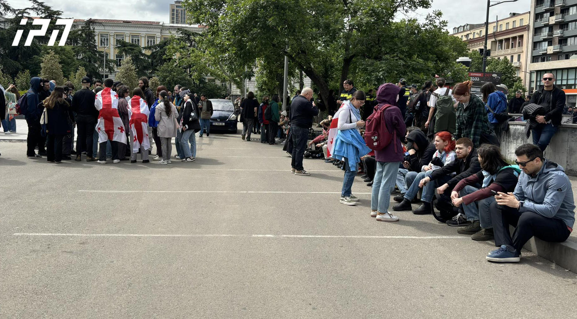 „არა რუსულ კანონს” - ამ მოწოდებით სტუდენტები დილიდან აქციას მართავენ