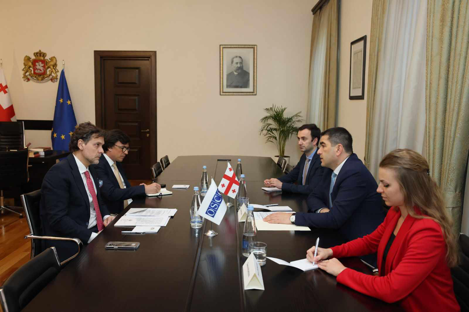 შალვა პაპუაშვილი ეუთო-ს დემოკრატიული ინსტიტუტებისა და ადამიანის უფლებების ოფისის (ODIHR) დირექტორ მატეო მეკაჩის შეხვდა