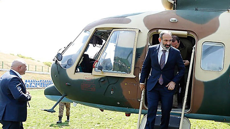 ნიკოლ ფაშინიანის ვერტმფრენი ავარიულად დაეშვა