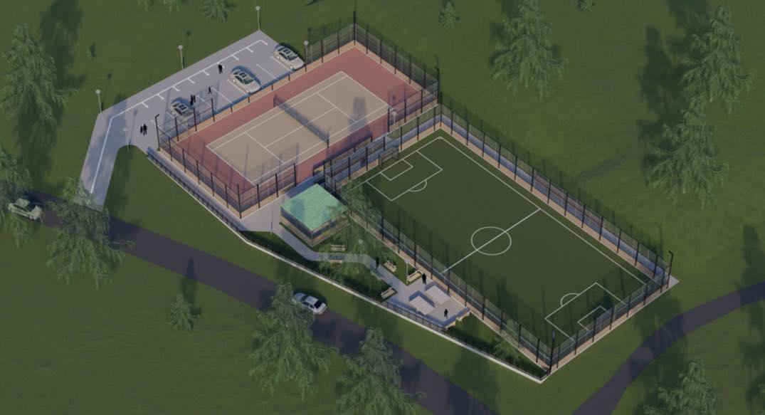 ბორჯომში, ე.წ პლატოზე ფეხბურთის მოედანი და ჩოგბურთის კორტები მოეწყობა