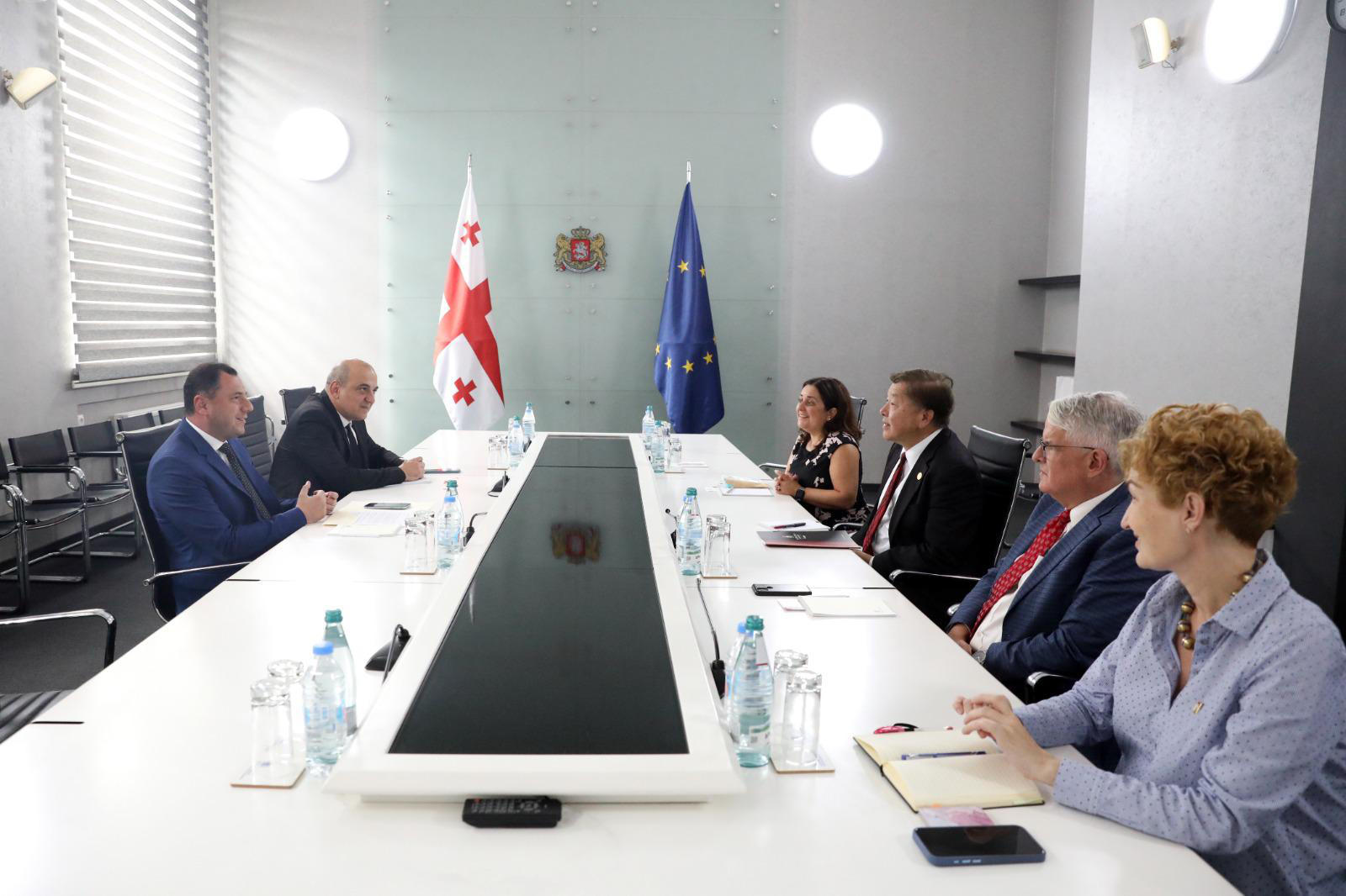 გიორგი ამილახვარმა სან დიეგოს სახელმწიფო უნივერსიტეტის დელეგაციასთან სამუშაო შეხვედრა გამართა