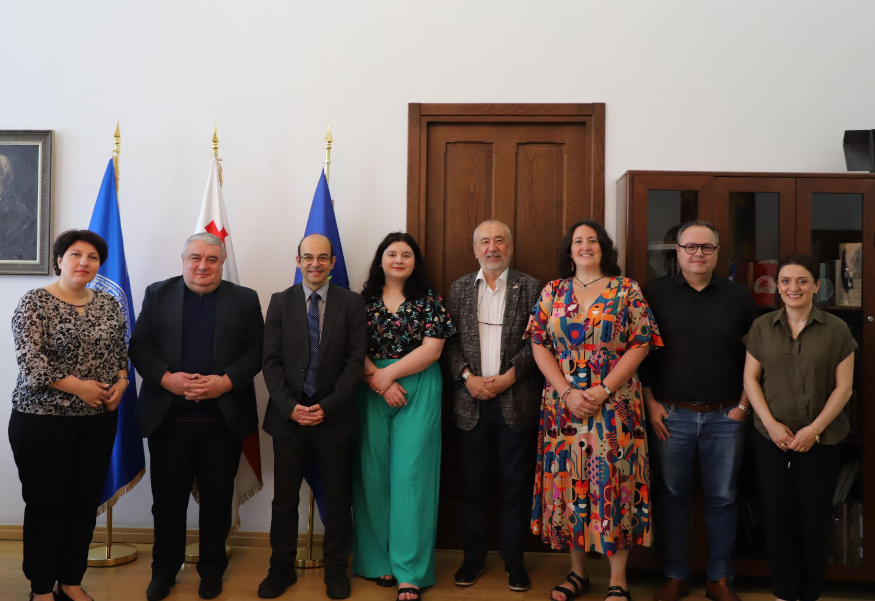 ჯაბა სამუშიამ ფრანგული უნივერსიტეტის დელეგაციასთან სამუშაო შეხვედრა გამართა