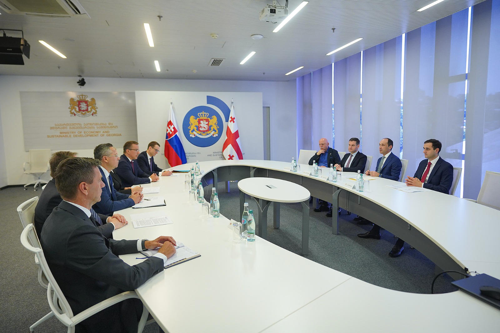 ლევან დავითაშვილი საქართველოში ვიზიტით მყოფ სლოვაკეთის სამთავრობო დელეგაციის წევრებს შეხვდა