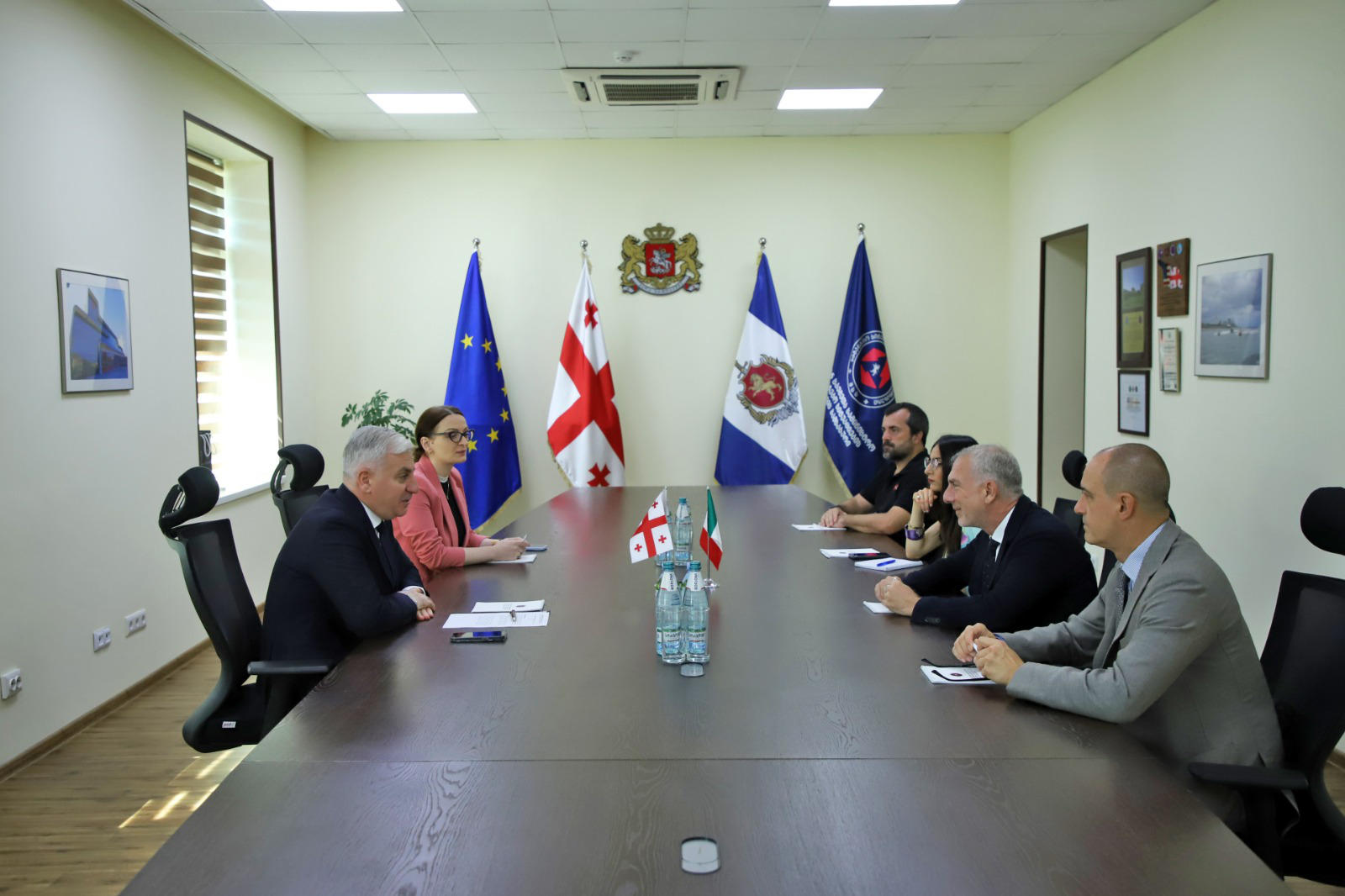 შინაგან საქმეთა სამინისტროს საგანგებო სიტუაციების მართვის სამსახურს იტალიის ელჩი ეწვია