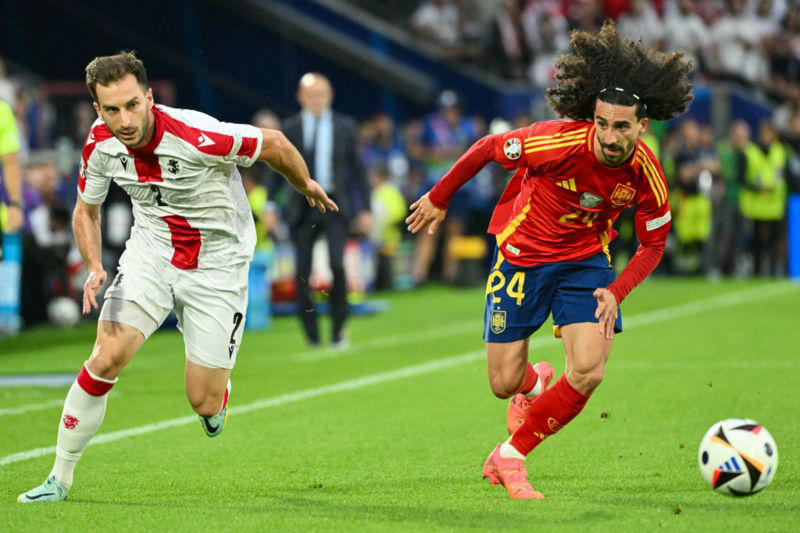 საქართველოს საფეხბურთო ნაკრების მატჩი ესპანეთის წინააღმდეგ დაიწყო