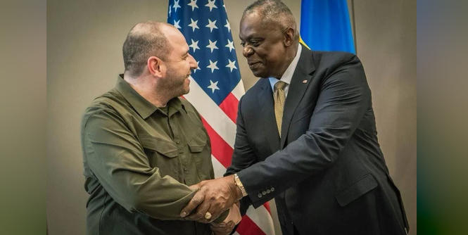 უკრაინის თავდაცვის მინისტრი აშშ-ის თავდაცვის მდივანს შეხვდება