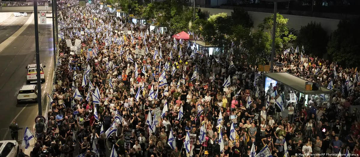 ისრაელში, მძევლების გათავისუფლების მოთხოვნით საპროტესტო აქციები გაიმართა