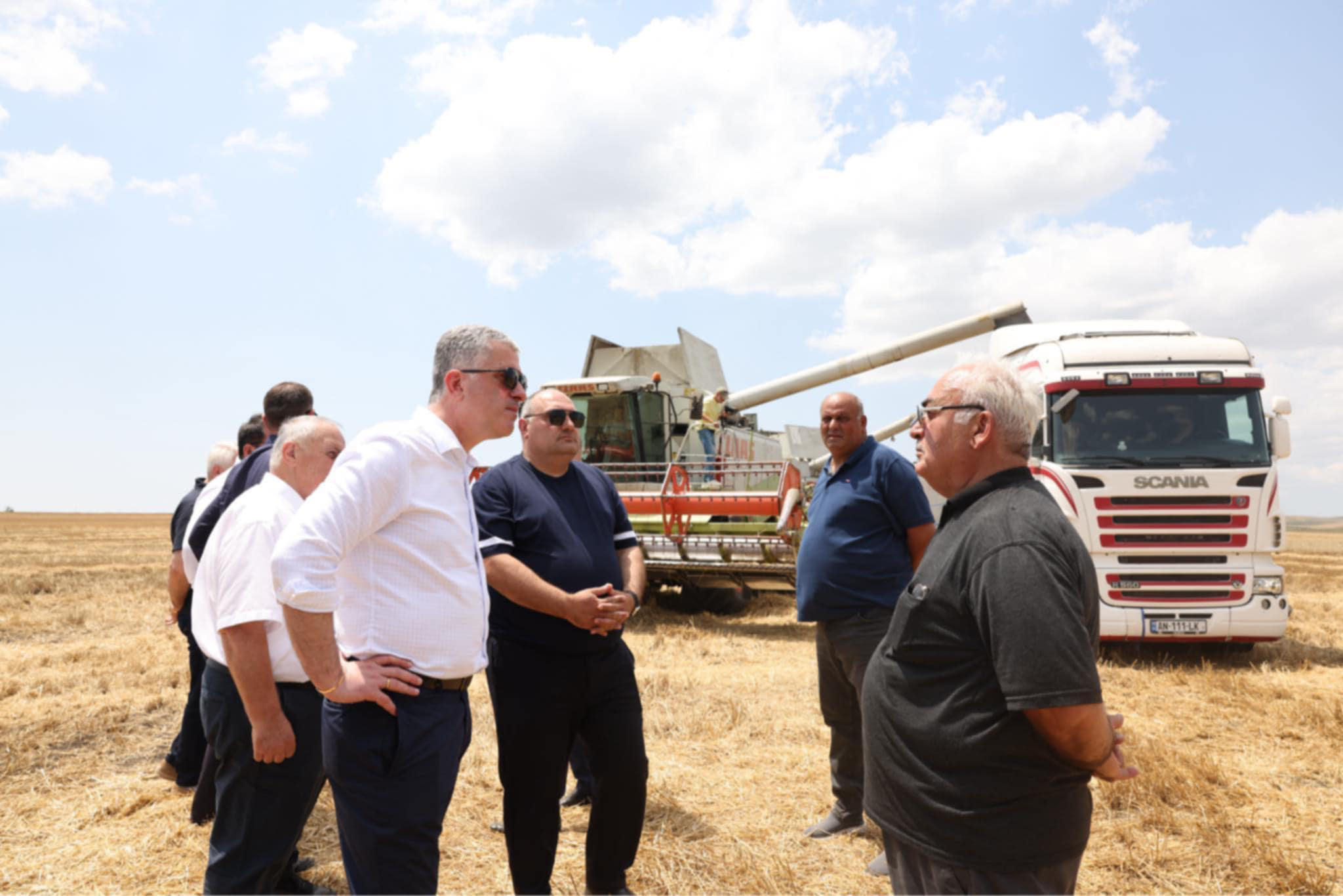 კახეთის რეგიონში ხორბლის მოსავლის აღების პროცესი აქტიურ ფაზაშია