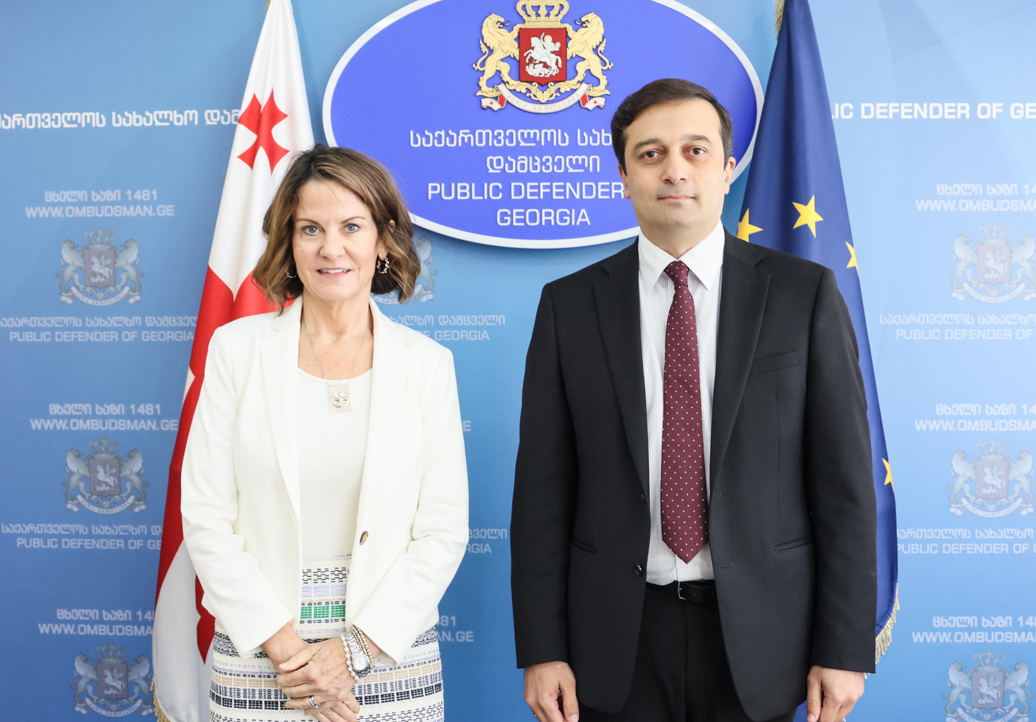 სახალხო დამცველის აპარატი - ლევან იოსელიანმა და აშშ-ის ელჩმა ისაუბრეს „უცხოური გავლენის გამჭვირვალობის შესახებ“ კანონის წინააღმდეგ საკონსტიტუციო სასამართლოში შეტანილ სარჩელებზე და პროცესში სახალხო დამცველის მონაწილეობის საკითხზე