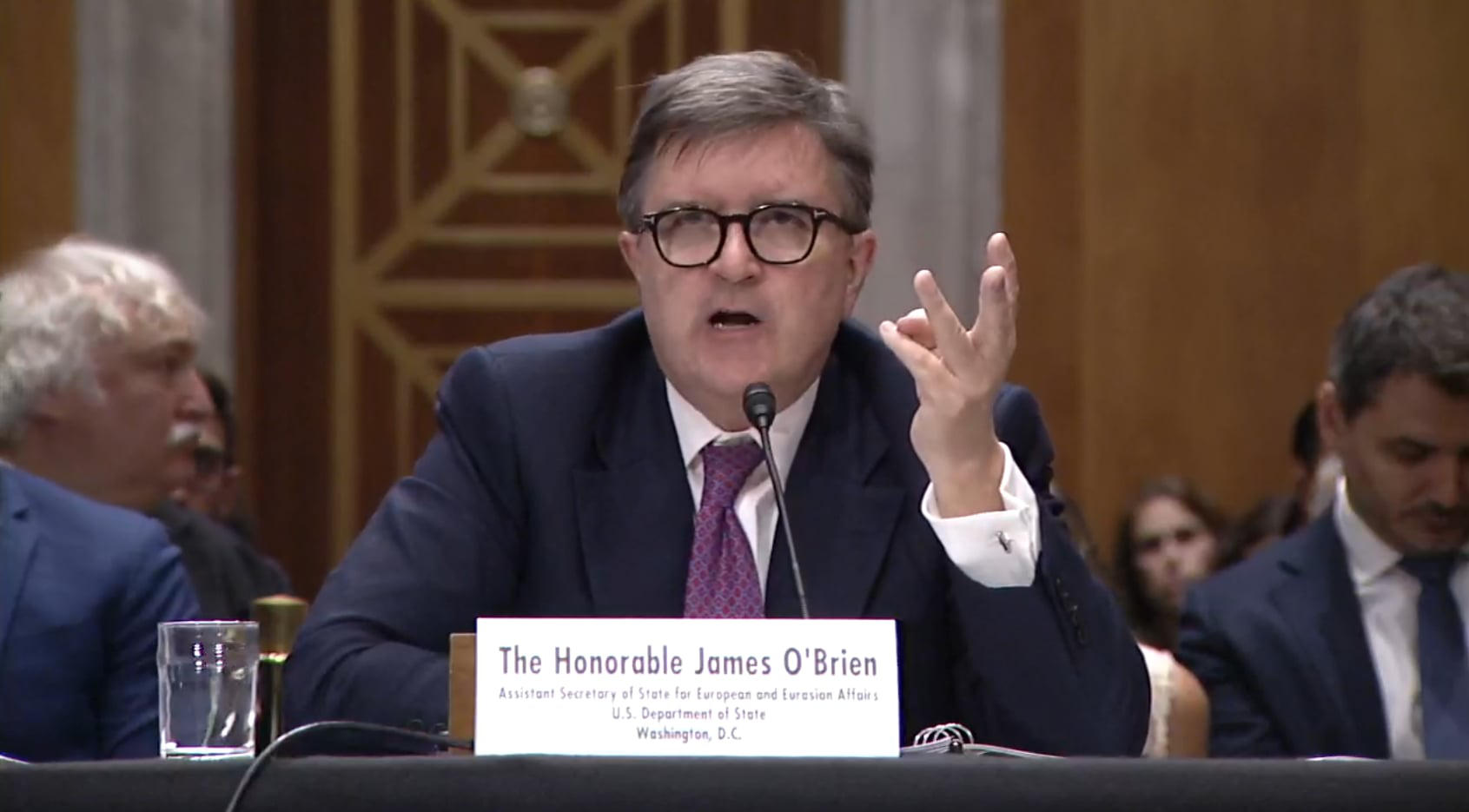 ჯეიმს ო'ბრაიენი - აქტიურად განვიხილავთ ვარიანტებს სანქციების სფეროში, უკან დაბრუნების გზა არსებობს - ერთი წლის წინ ვნახეთ არასწორი გზის ნიშნები და მმართველმა პარტიამ კურსი შეცვალა, იმედი მაქვს, ამას კვლავ ვნახავთ