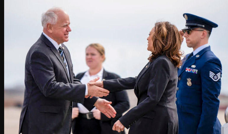 კამალა ჰარისმა ვიცე-პრეზიდენტობის კანდიდატად ტიმ უოლცი დაასახელა