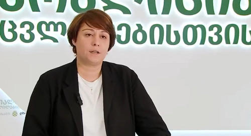 Elene Khoshtaria: On behalf of the "For Change" coalition, I would like to respond to the President's statement and express principled, full, unconditional support and loyalty to the "Georgian Charter"