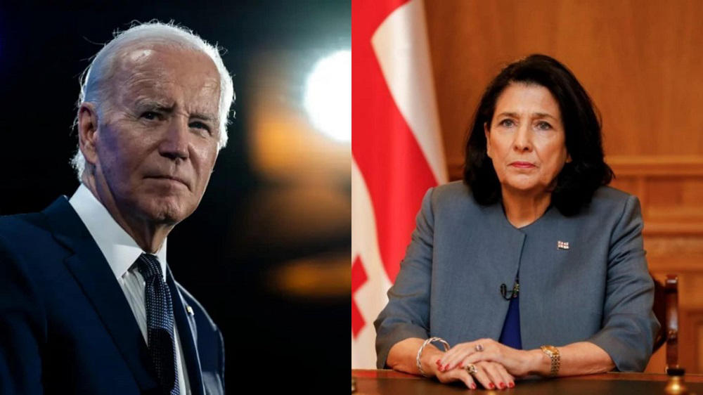 ჯო ბაიდენი სალომე ზურაბიშვილს - იმედგაცრუებული ვარ საქართველოს მთავრობის ანტიდემოკრატიული ქმედებებით, რომლის მაგალითსაც წარმოადგენს კრემლის სტილის „უცხოური აგენტების" კანონი და მთავრობის ოფიციალური პირების ცრუ განცხადებები