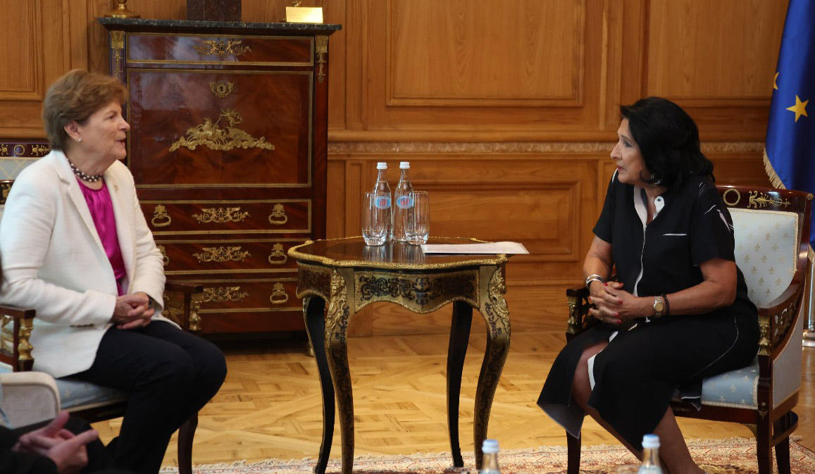 ჯინ შაჰინი  - მადლიერი ვარ პრეზიდენტ სალომე ზურაბიშვილის ურყევი ერთგულებისთვის ევროატლანტიკური მომავლისადმი - ამბიციისადმი, რომელსაც ქართველი ხალხის უმრავლესობა იზიარებს