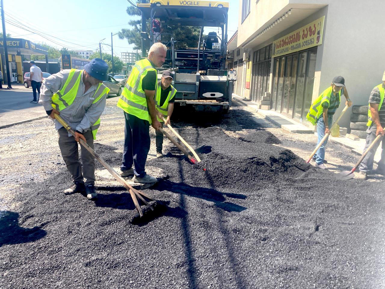 გორში, პუშკინის ქუჩის რეაბილიტაცია გრძელდება