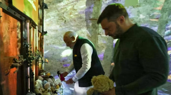 ვოლოდიმირ ზელენსკი კიევში ინდოეთის პრემიერს, ნარენდრა მოდის შეხვდა