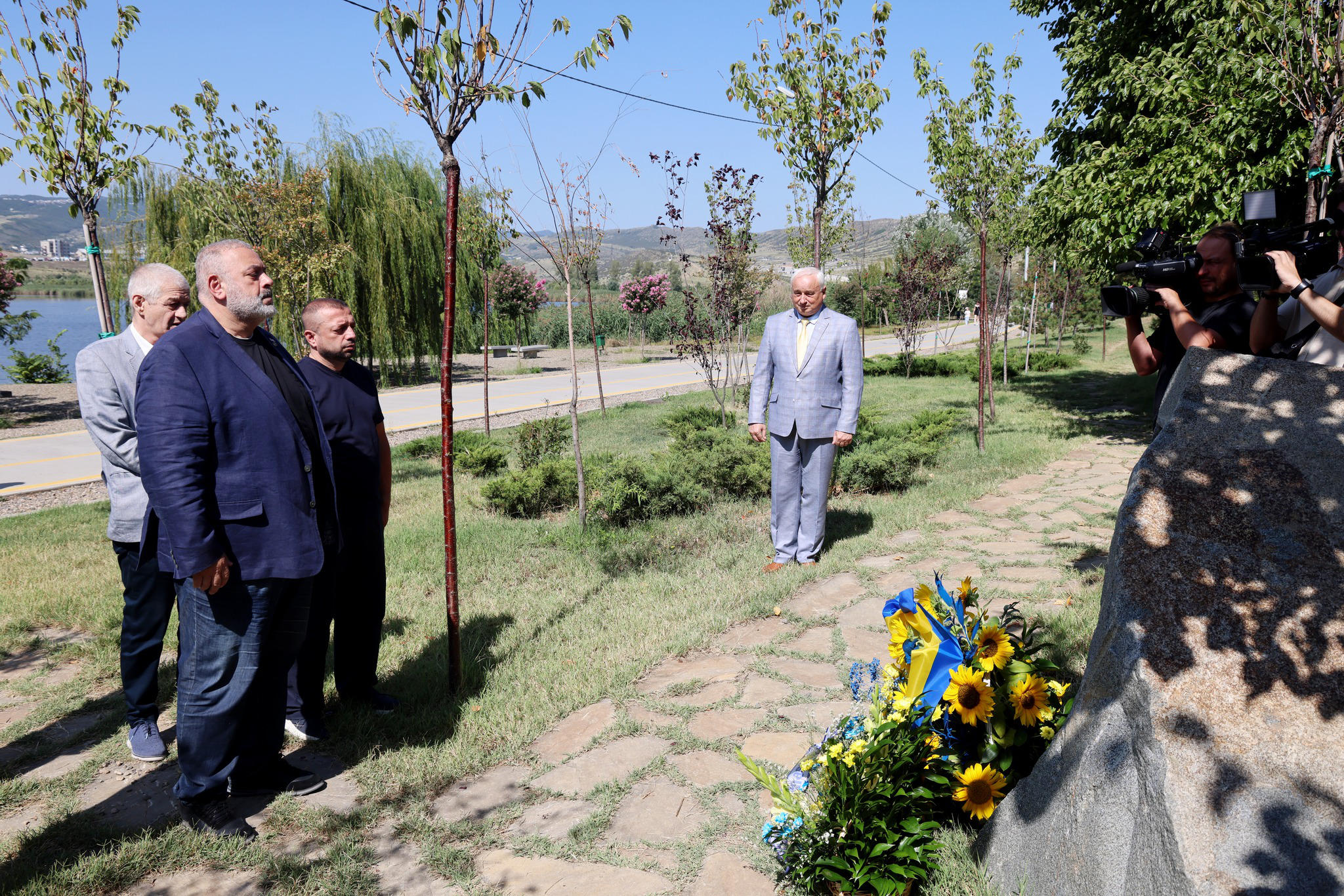 კობა კობალაძემ და მიხაილო ხარიშინმა საქართველოსა და უკრაინის თავისუფლებისათვის ბრძოლაში დაღუპული მეომრების ხსოვნას პატივი მიაგეს