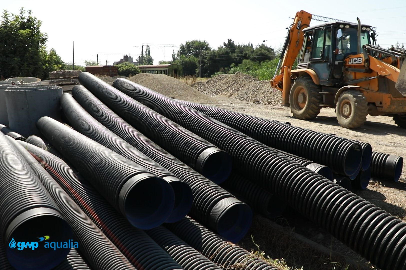 „ჯივიპი“ სამგორის რაიონში, მამისაშვილის ქუჩაზე წყალარინების ქსელს აახლებს