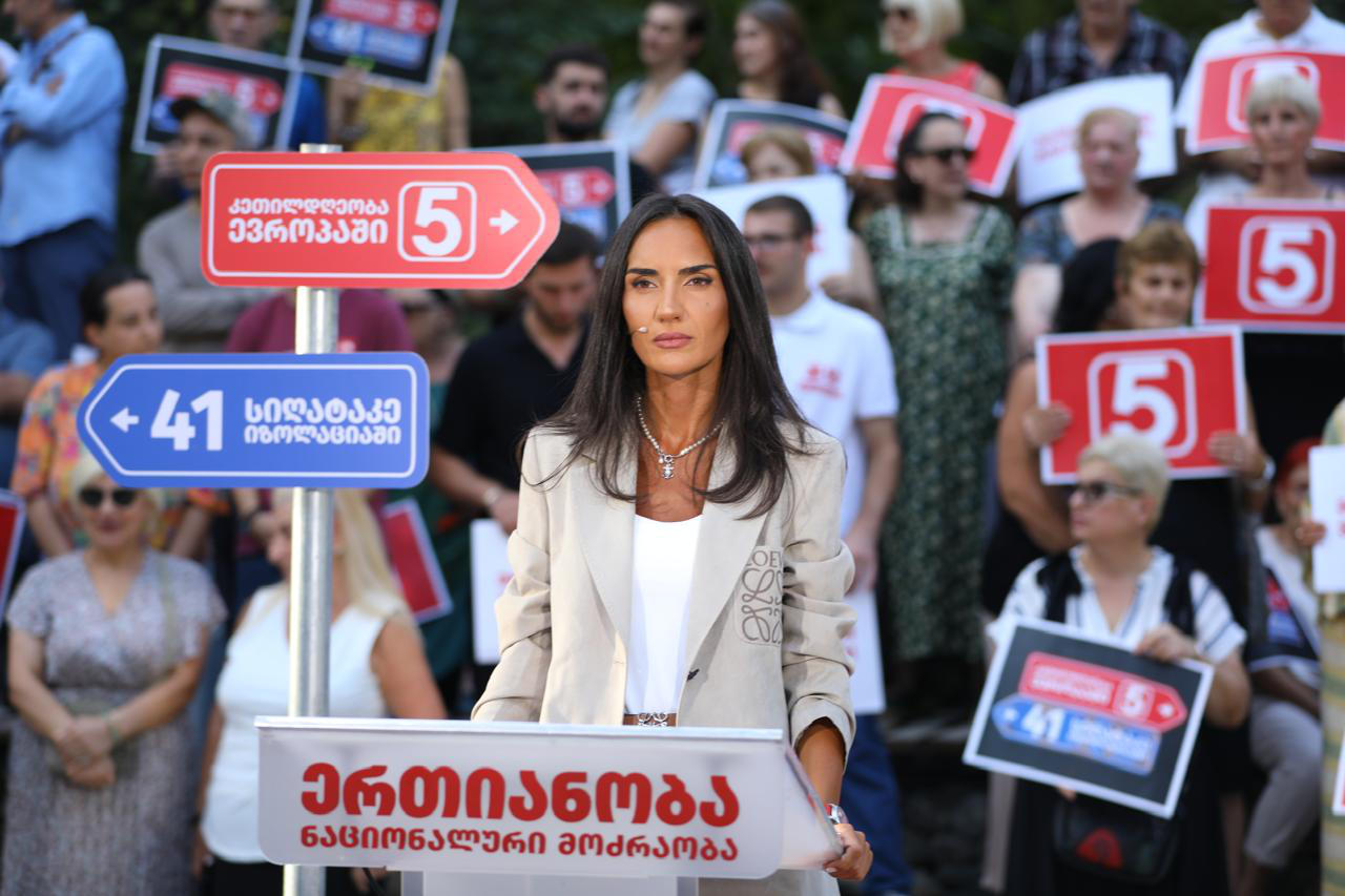 Sofo Japaridze: We promise you a safe environment, a decent country, which will join the European Union and NATO at an accelerated pace after the change of government