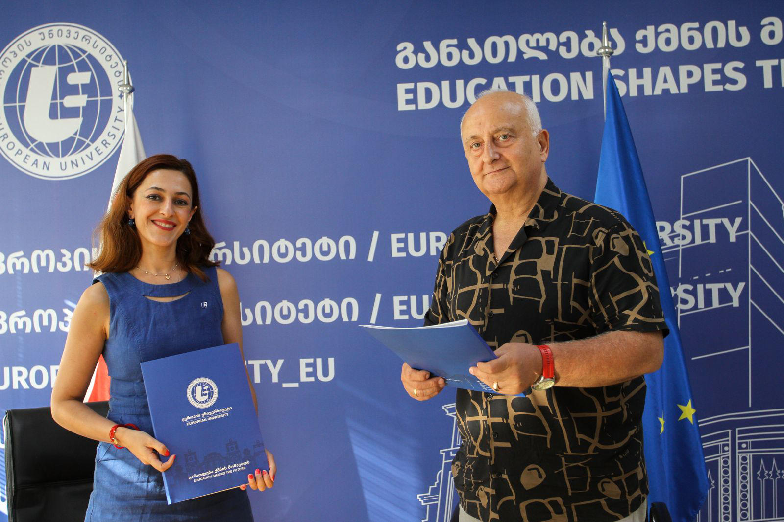 სკოლა-ლიცეუმ NK-სა და "ევროპის უნივერსიტეტს" შორის თანამშრომლობის მემორანდუმი გაფორმდა