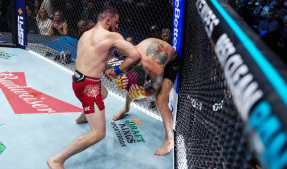 Merab Dvalishvili defeated Sean O'Malley and became the UFC super lightweight champion