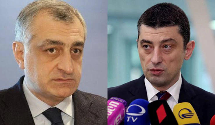 მამუკა ხაზარაძე და გიორგი გახარია ორბელიანების სასახლეში მივიდნენ
