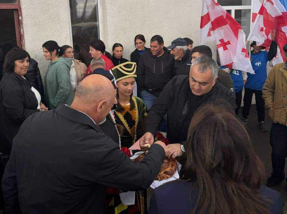 „ქართული ოცნების“  შეხვედრები საარჩევნო კამპანიის ფარგლებში  ნინოწმინდის  სოფლების მოსახლეობასთან  გრძელდება
