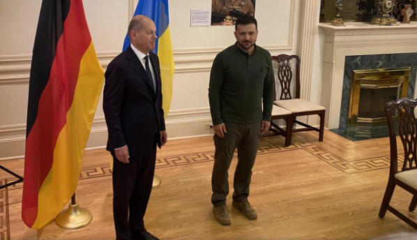 ვოლოდიმირ ზელენსკი ოლაფ შოლცს შეხვდა