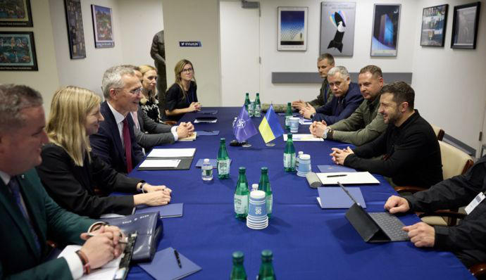 ვოლოდიმირ ზელენსკიმ და იენს სტოლტენბერგმა უკრაინის საჰაერო თავდაცვის სისტემების გაძლიერების საკითხი განიხილეს