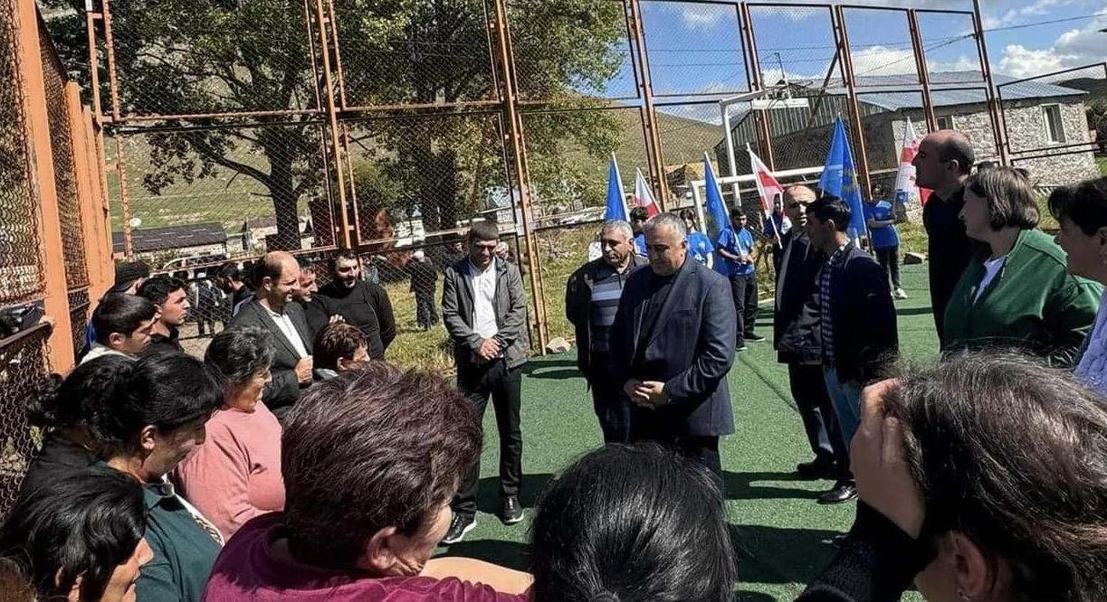„ქართული ოცნების“ შეხვედრები საარჩევნო კამპანიის ფარგლებში ნინოწმინდის სოფლების მოსახლეობასთან გრძელდება