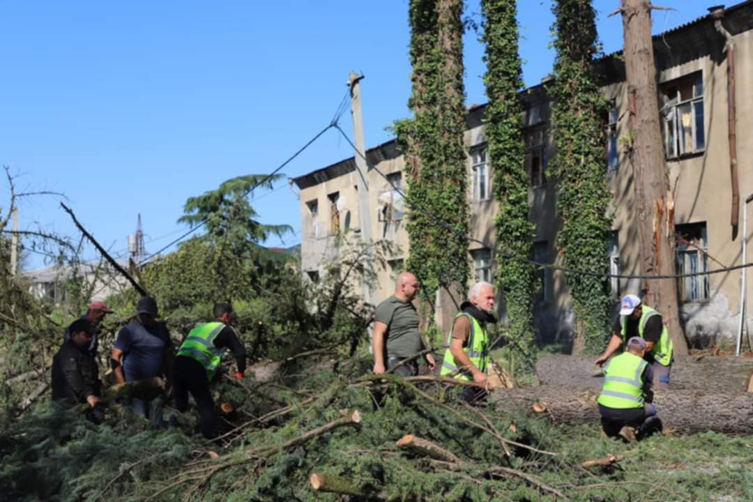 ზუგდიდის მერია სტიქიის სალიკვიდაციო ღონისძიებების შესახებ ინფორმაციას ავრცელებს
