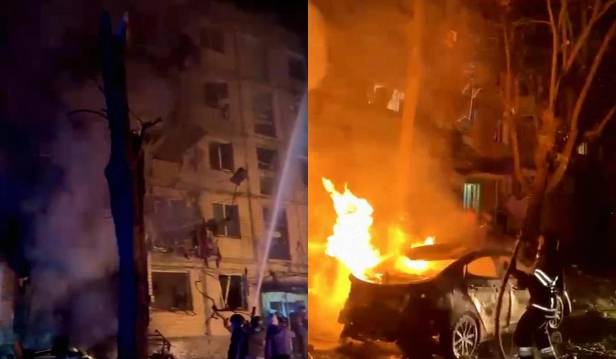 რუსებმა ხარკოვი დაბომბეს, დაშავდა 10 ადამიანი - ნანგრევების ქვეშ, შესაძლოა, ადამიანები იყვნენ მოყოლილი