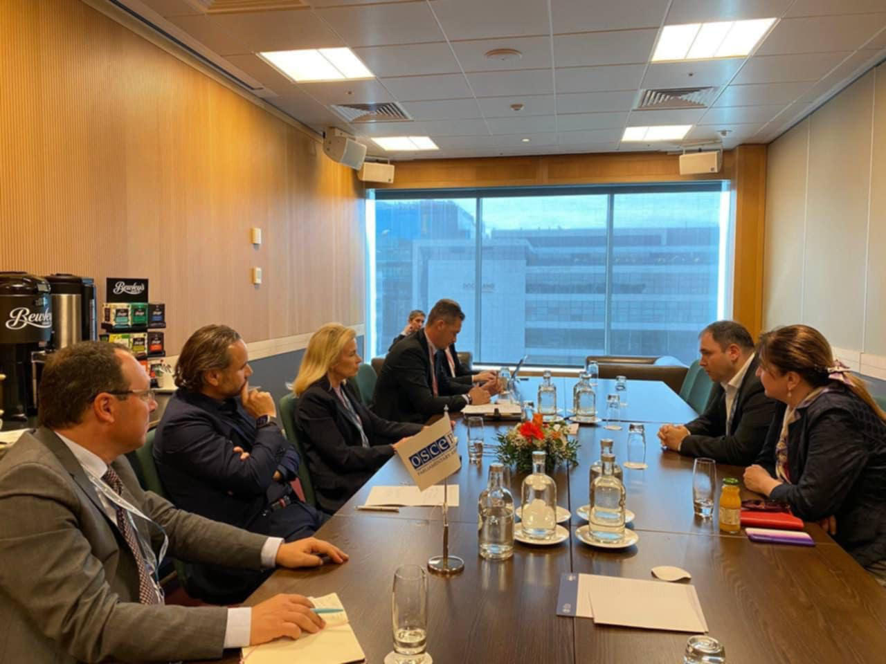 ნიკოლოზ სამხარაძე ეუთო-ს საპარლამენტო ასამბლეის პრეზიდენტს, საქართველოში სადამკვირვებლო მისიის ხელმძღვანელს შეხვდა