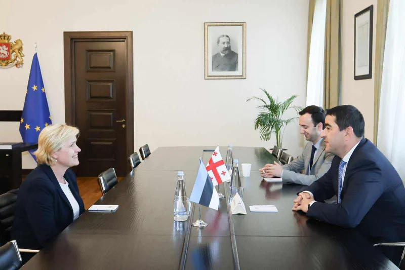 The Speaker of the Parliament met with the newly appointed Ambassador of Estonia