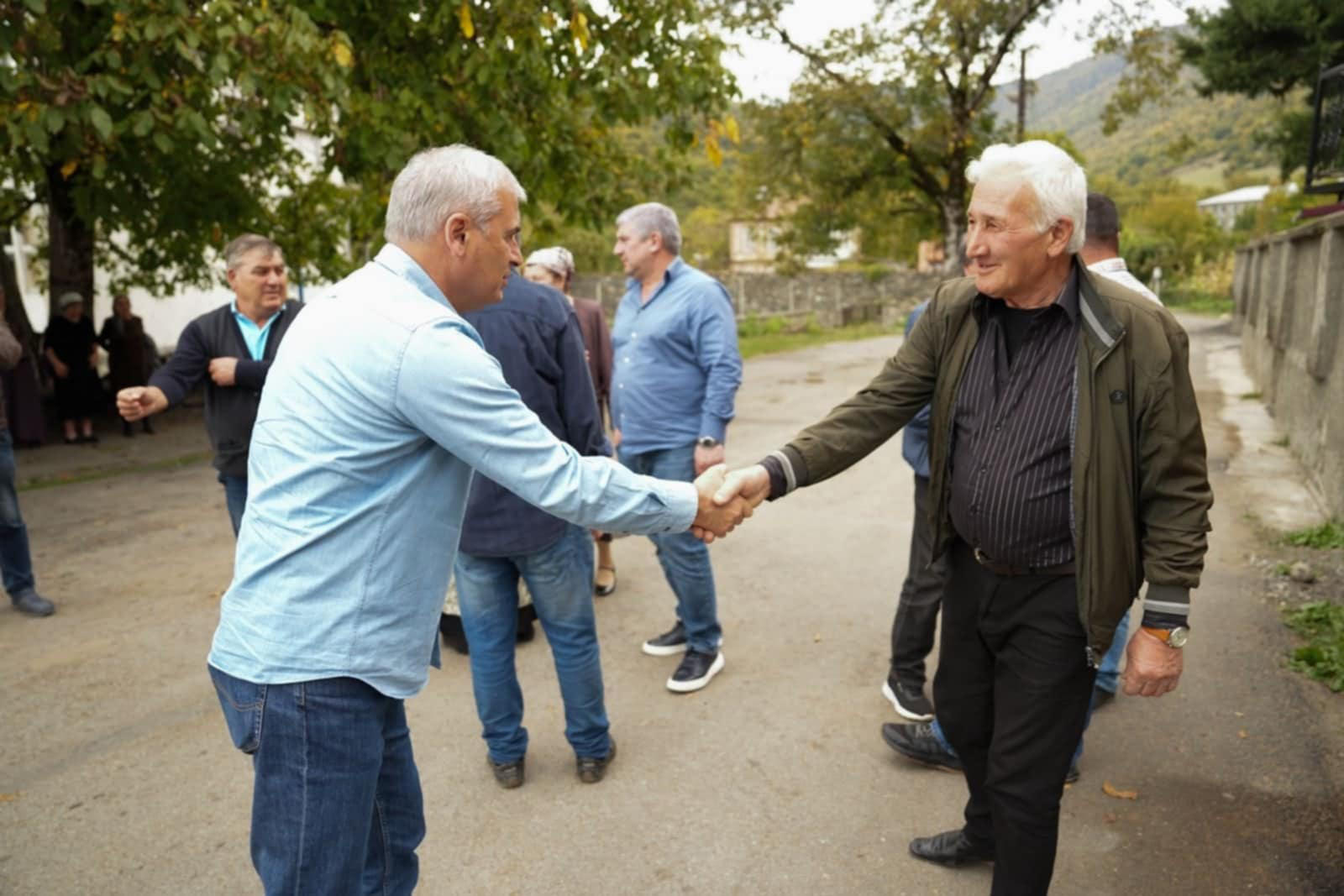 „ქართული ოცნების“ წინასაარჩევნო კამპანიის ფარგლებში შეხვედრები ახმეტის მუნიციპალიტეტში გრძელდება