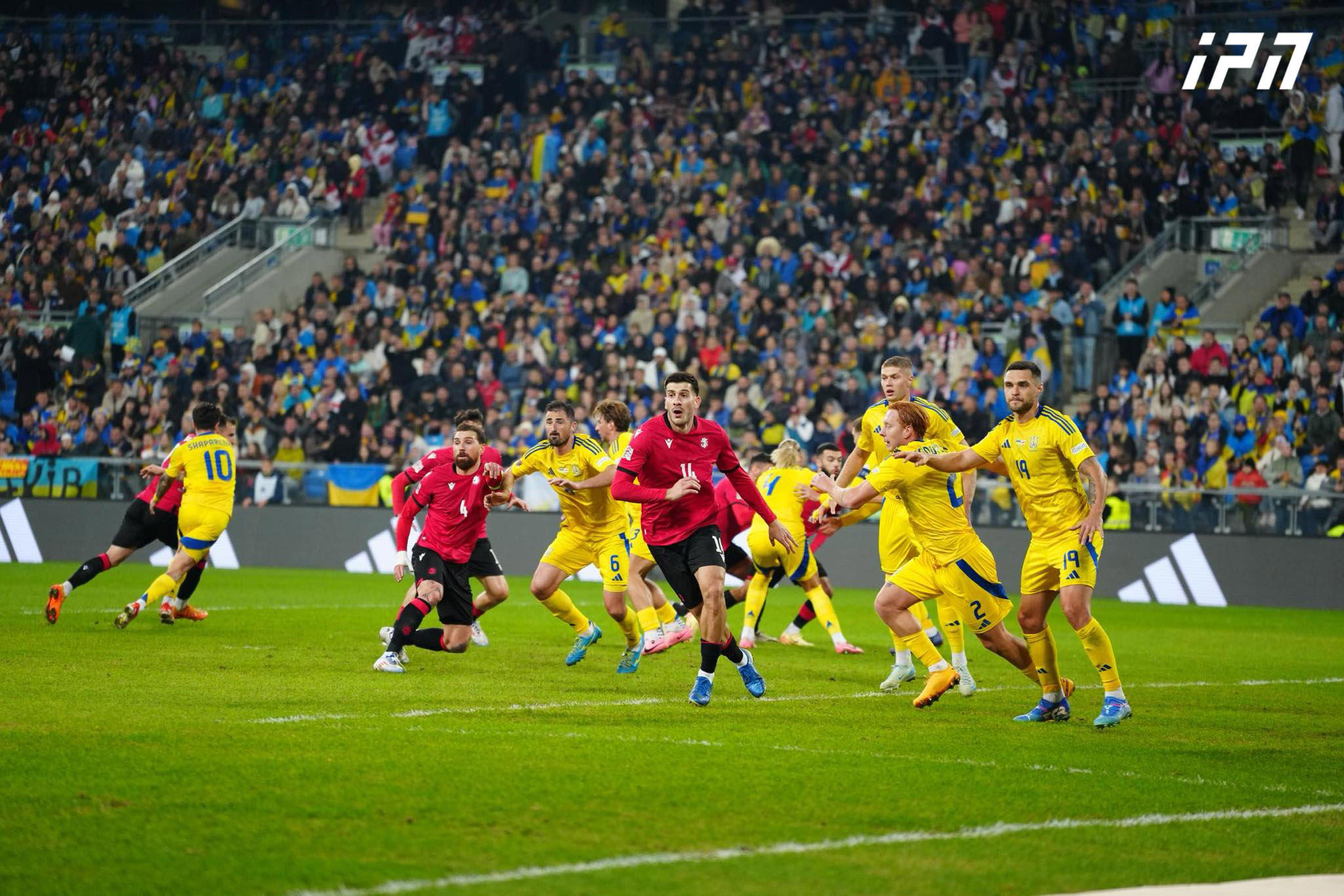 უკრაინისა და საქართველოს საფეხბურთო ნაკრებებს შორის მატჩი 1:0 დასრულდა