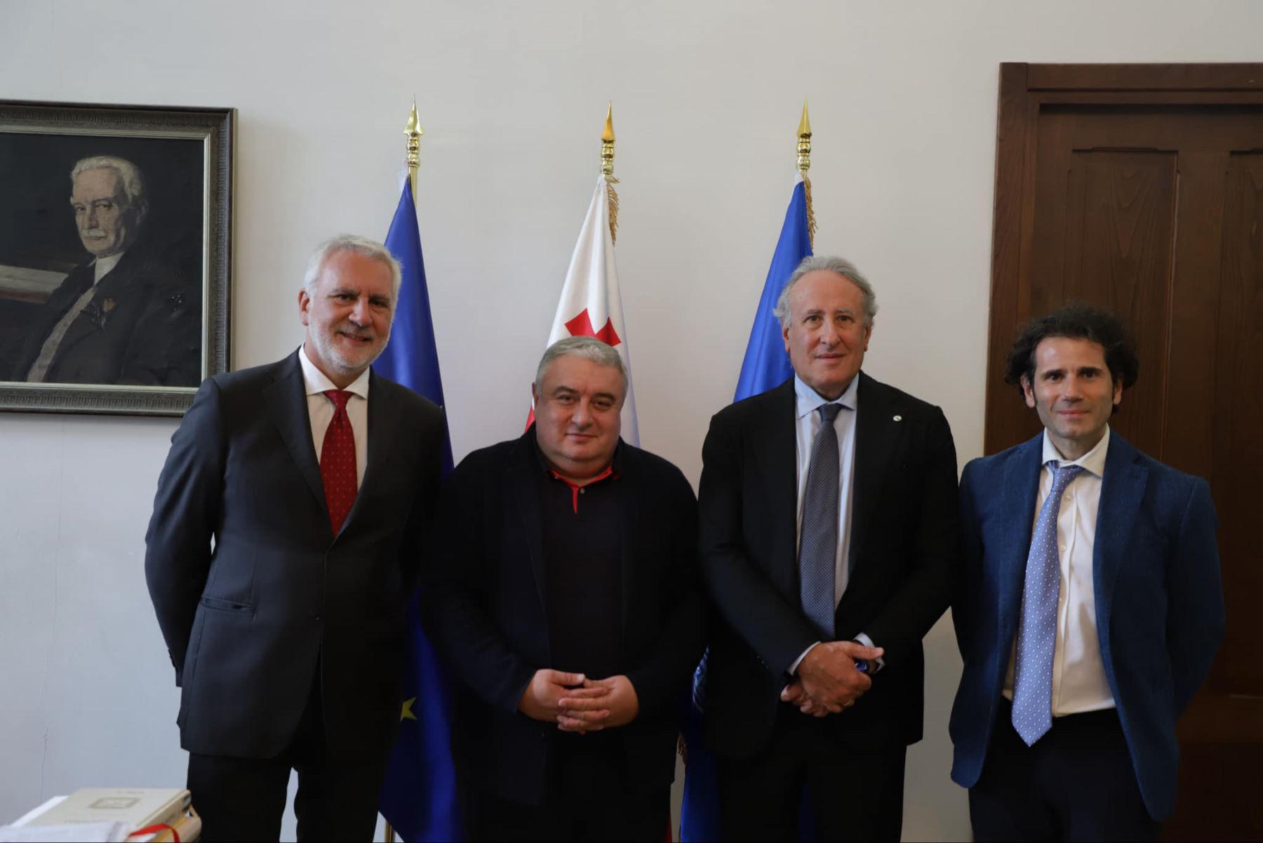 ჯაბა სამუშია ნეაპოლის ფედერიკო II-ის სახელობის უნივერსიტეტის წარმომადგენლებს შეხვდა