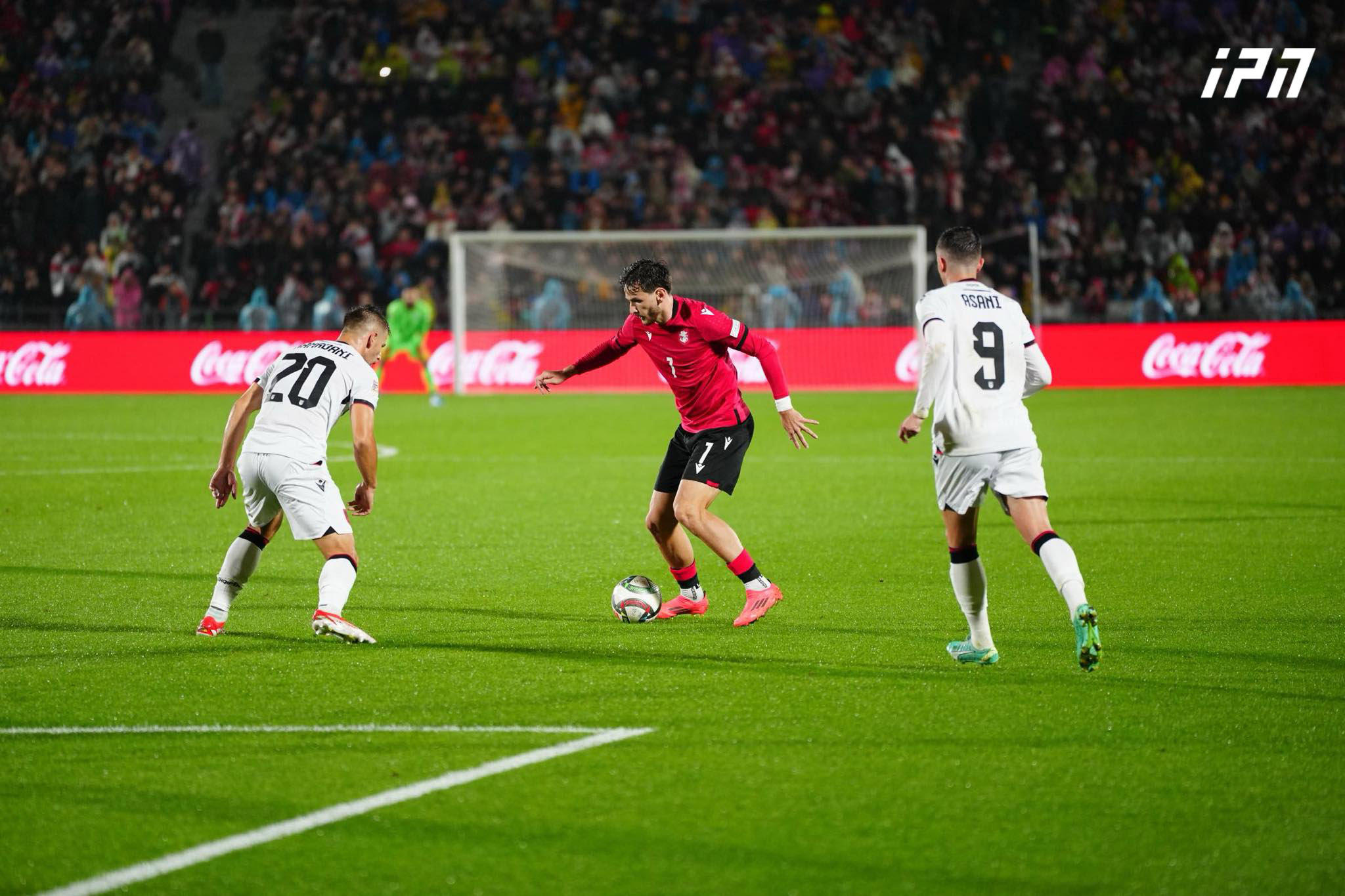 საქართველოსა და ალბანეთის საფეხბურთო ნაკრებებს შორის მატჩი დაიწყო